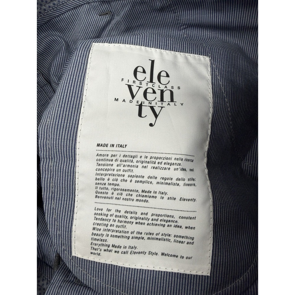 Eleventy Men's 31x33 Gray Wool Chino Pants Trousers Made in Italy - Picture 6 of 16